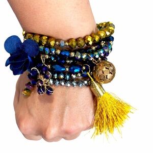 Gorgeous stacked bracelet